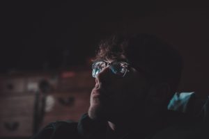 man-in-black-framed-eyeglasses